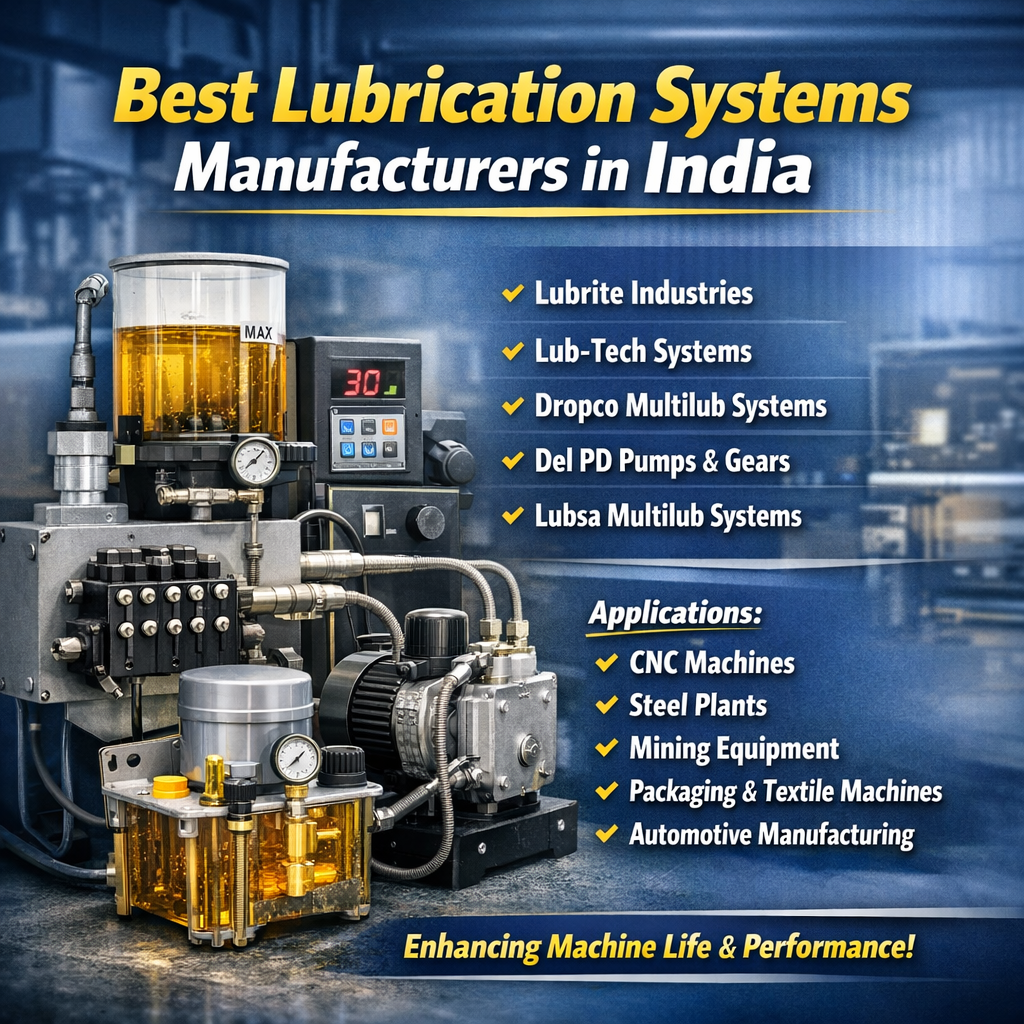 Best Industrial and Automatic Lubrication Systems Manufacturers in India